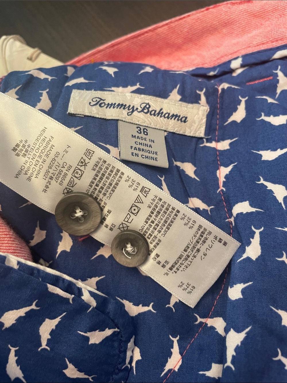 Tommy Bahama NWT Coral Linen-Blend Shorts - Picture 2 of 9